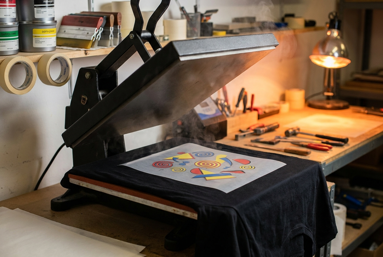 On the press