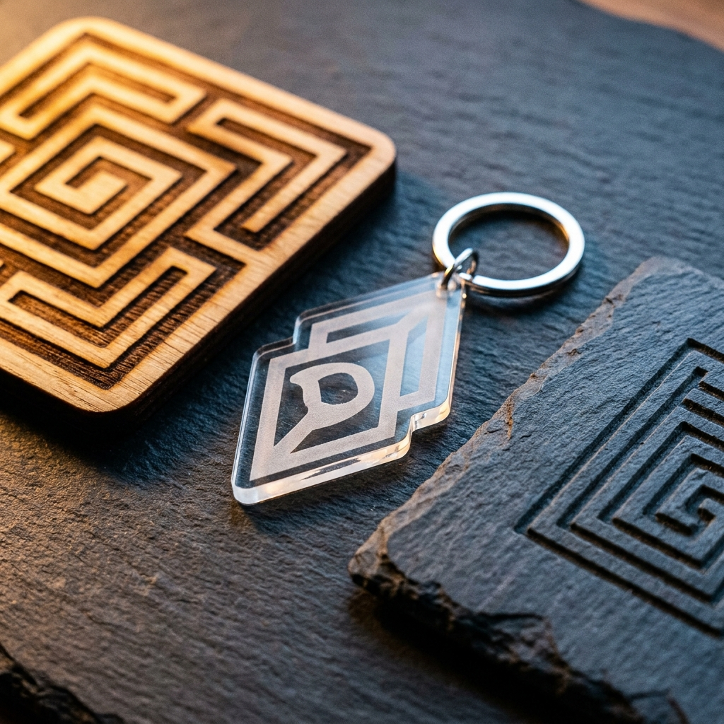 Laser cut and engraved