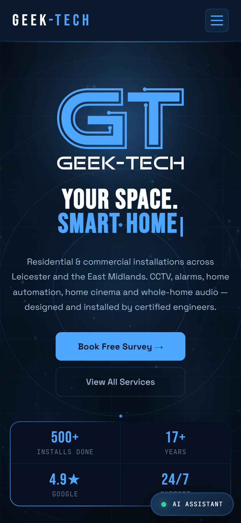 AI assistant on a client site