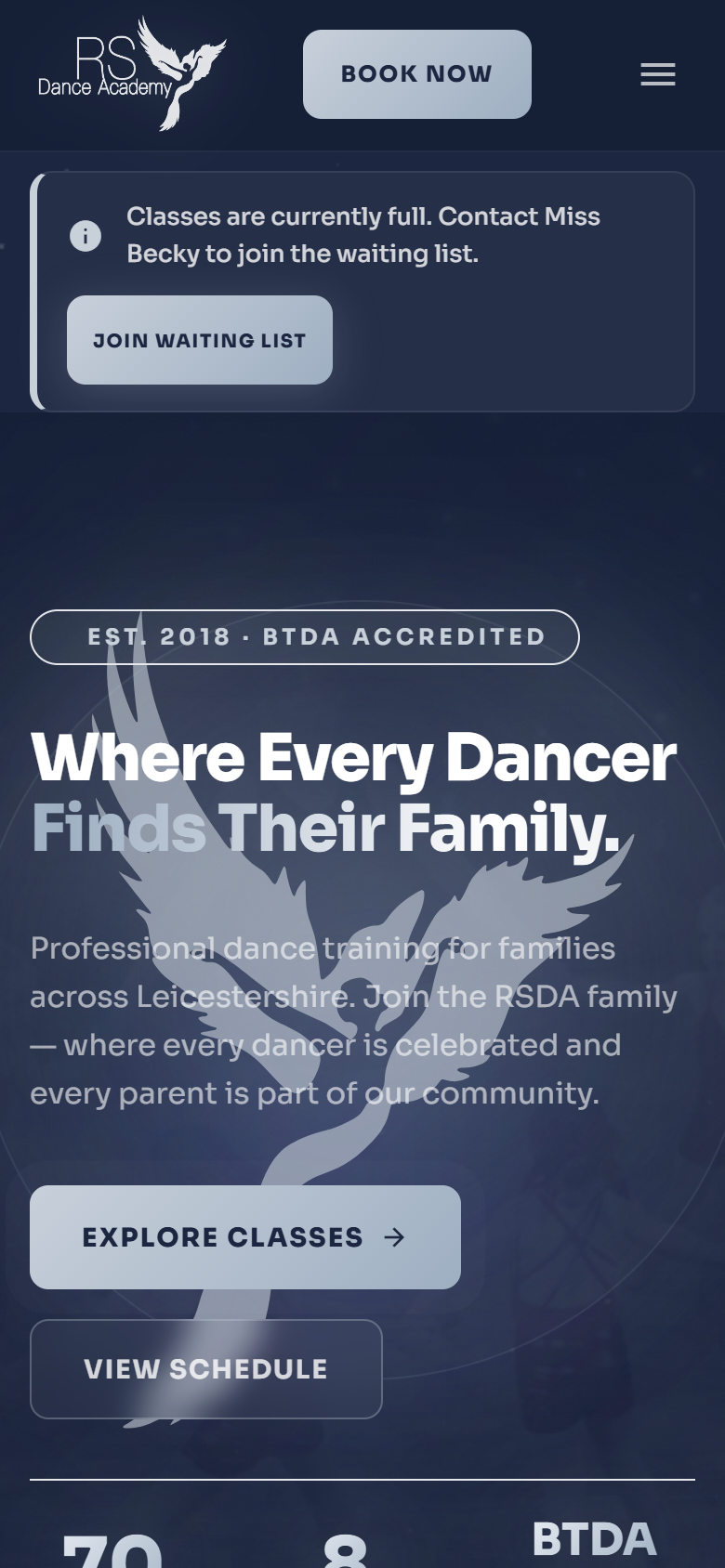 Client site on mobile