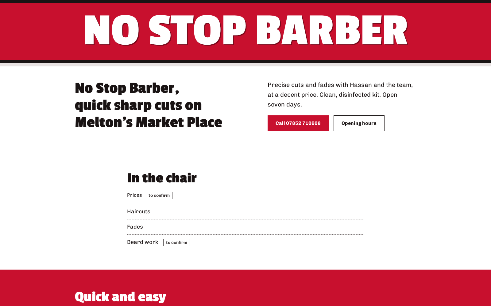 No Stop Barber preview